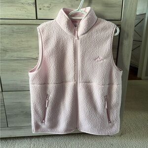 Aritzia Light Pink Fleece Vest